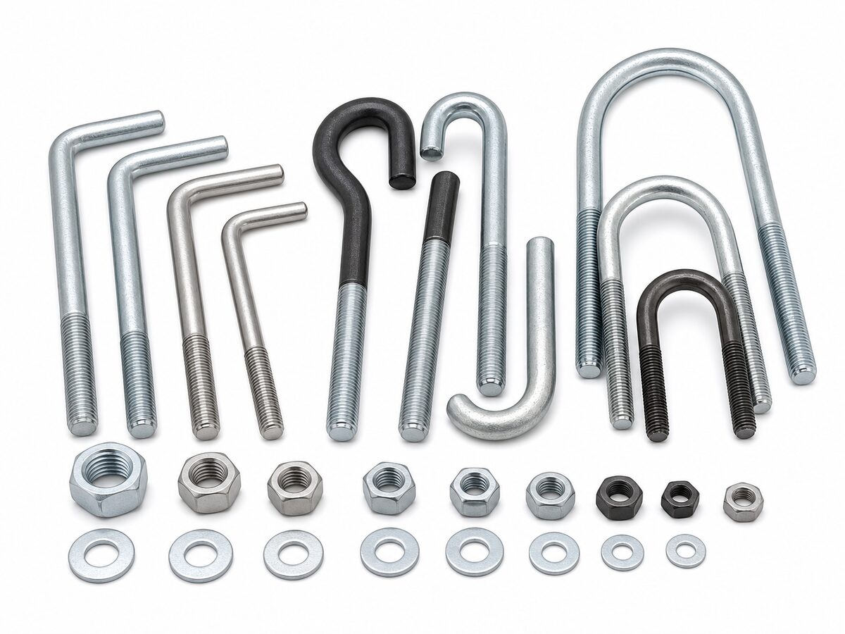 Custom Bent Bolts for U Bolts / J Bolts / L Bolts made to drawings