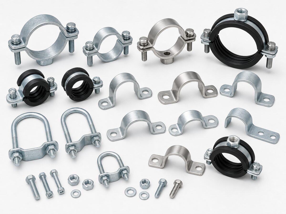 Pipe Clamp for Pipe Support Brackets / Clamps made to drawings