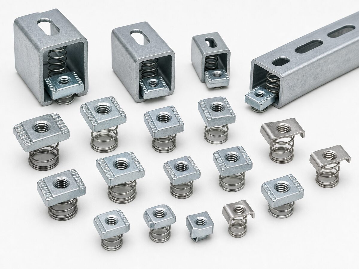 Spring Nut for Strut Channel Hardware made to drawings