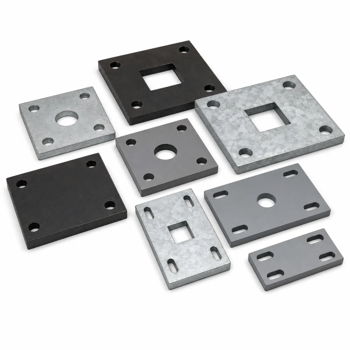Column Base Plates custom metal part made to drawings