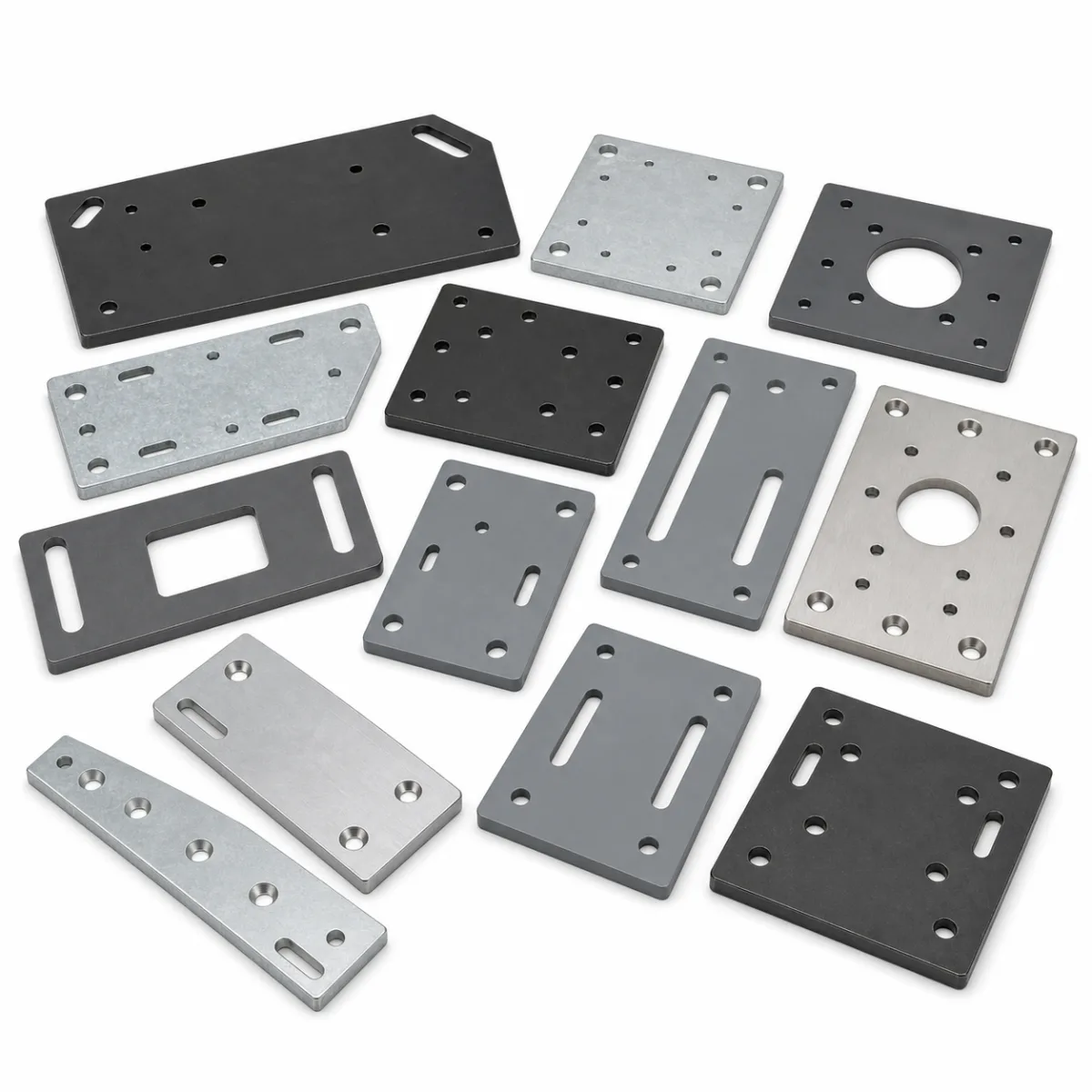 Equipment Mounting Plates custom metal part made to drawings