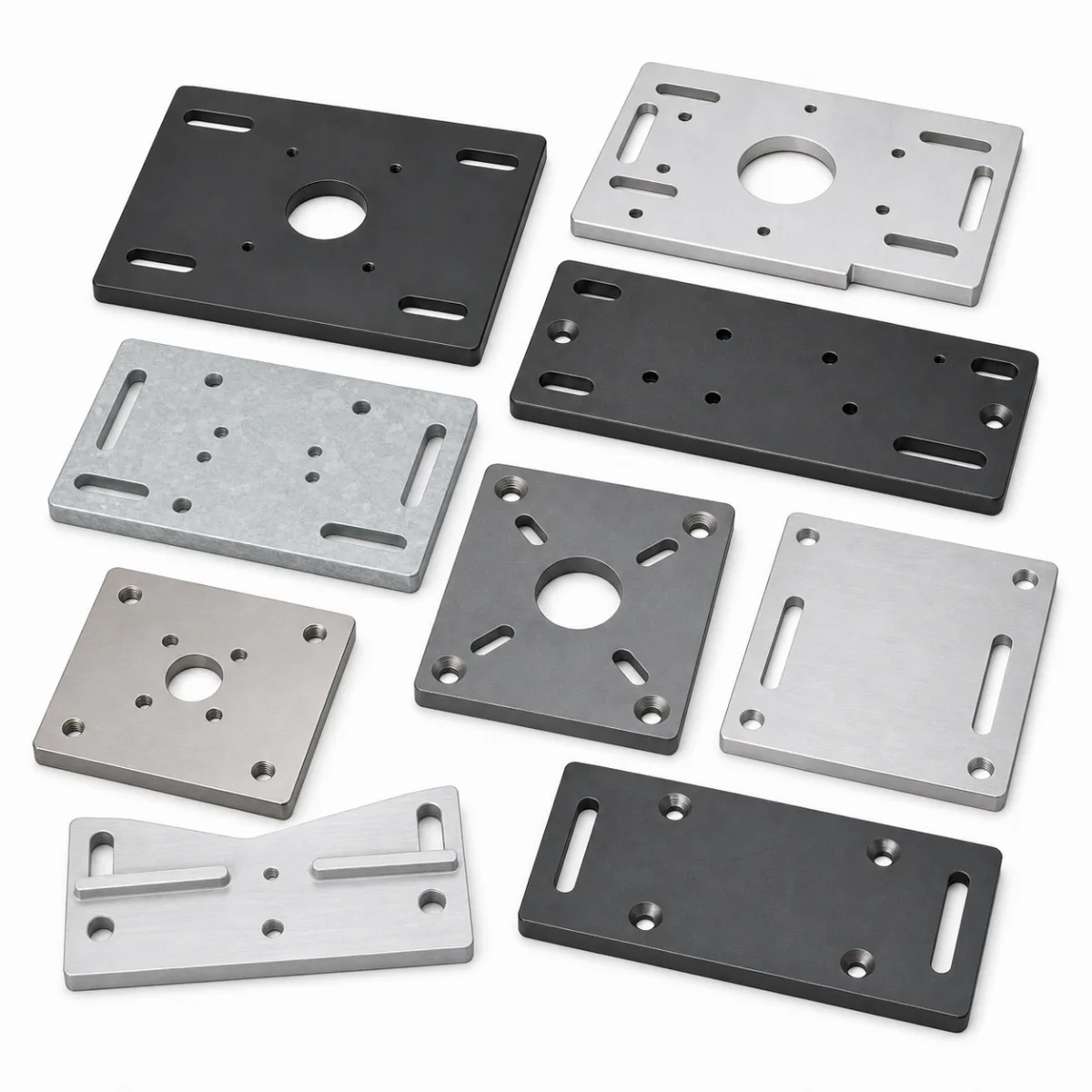 Motor Mounting Plates custom metal part made to drawings