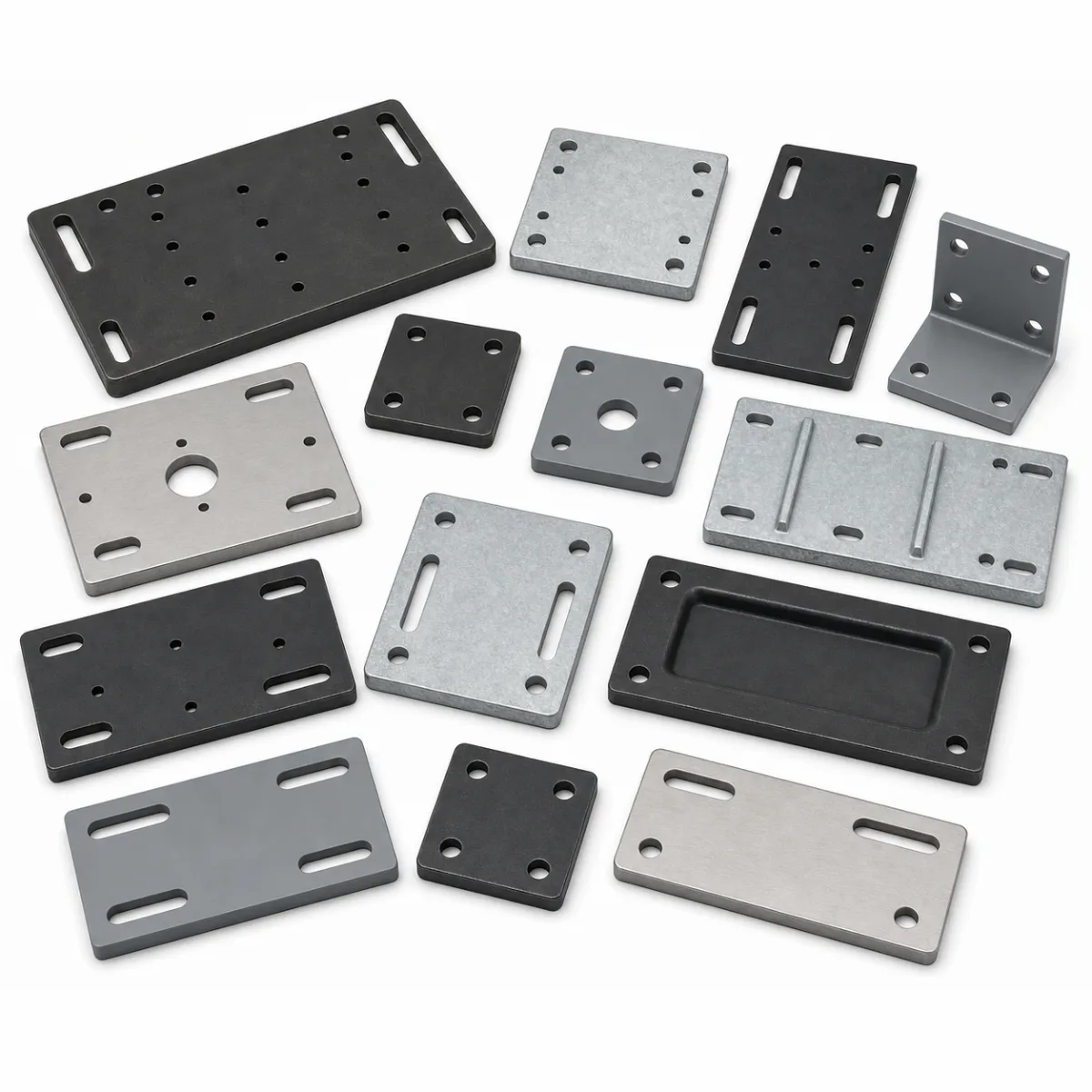 Support Plates custom metal part made to drawings