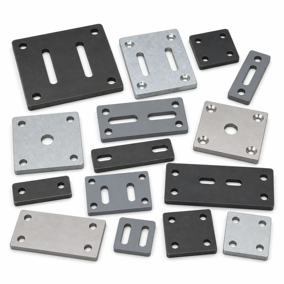 Floor Fixing Plates custom metal part made to drawings