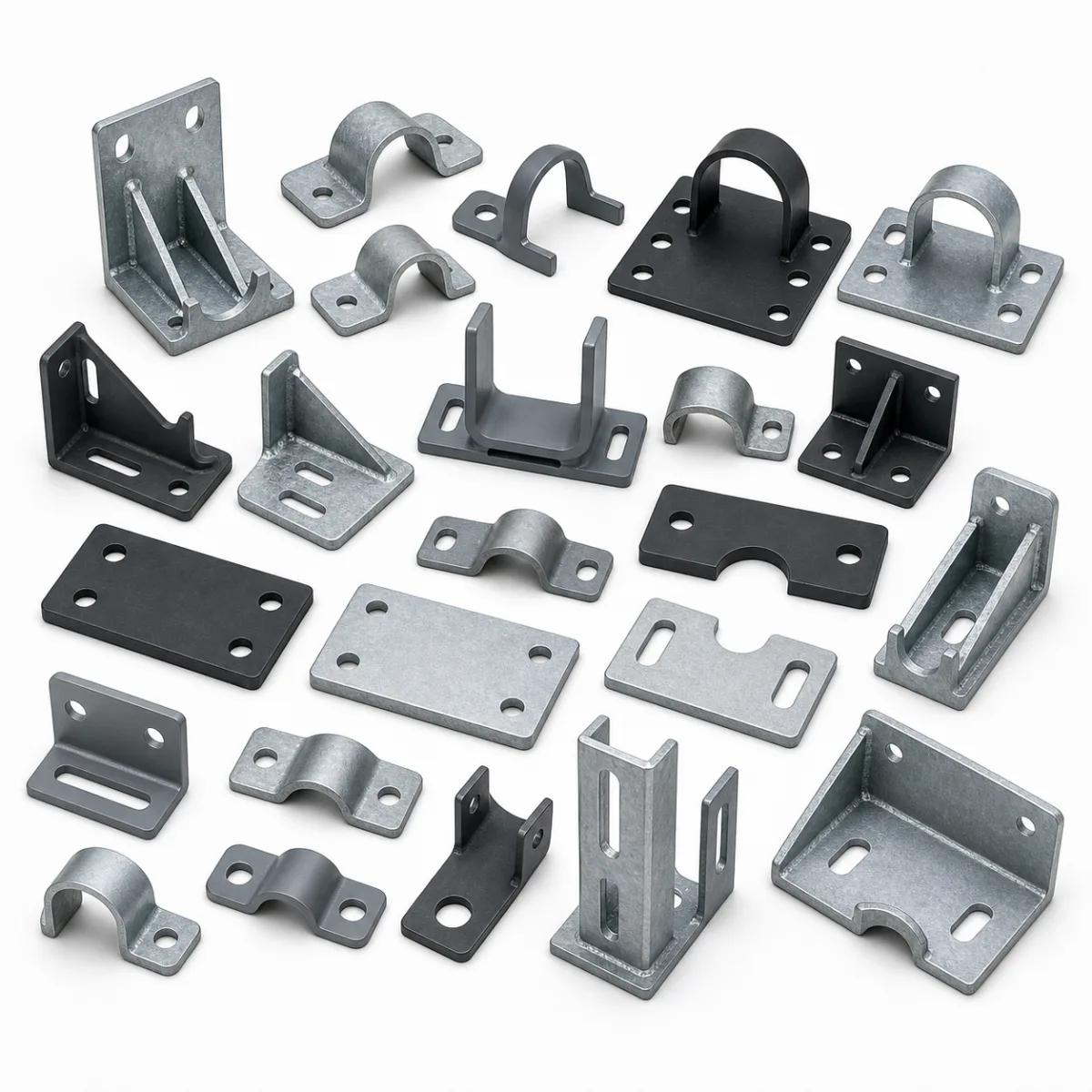Sprinkler Pipe Brackets custom metal part made to drawings