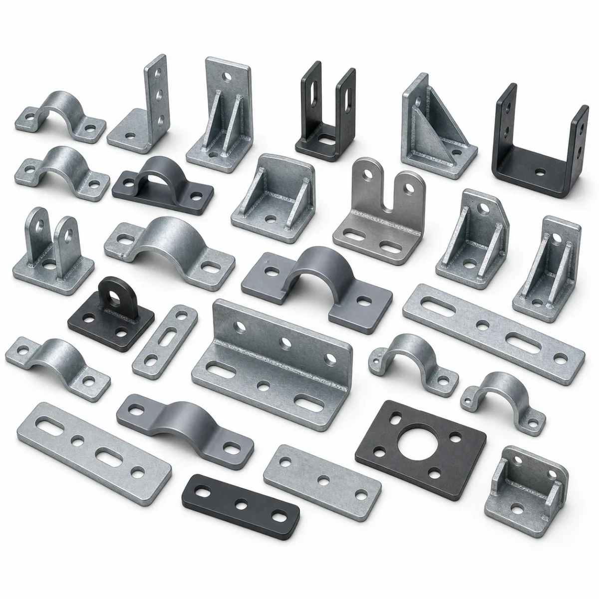 Custom Pipe Support Hardware custom metal part made to drawings