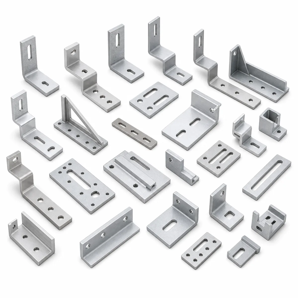Solar Mounting Brackets custom metal part made to drawings