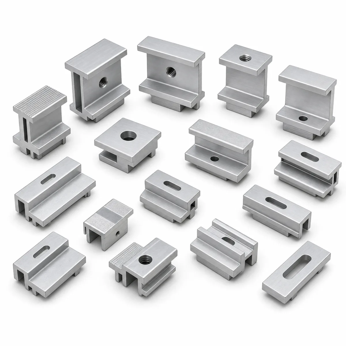 Solar Mid Clamps custom metal part made to drawings