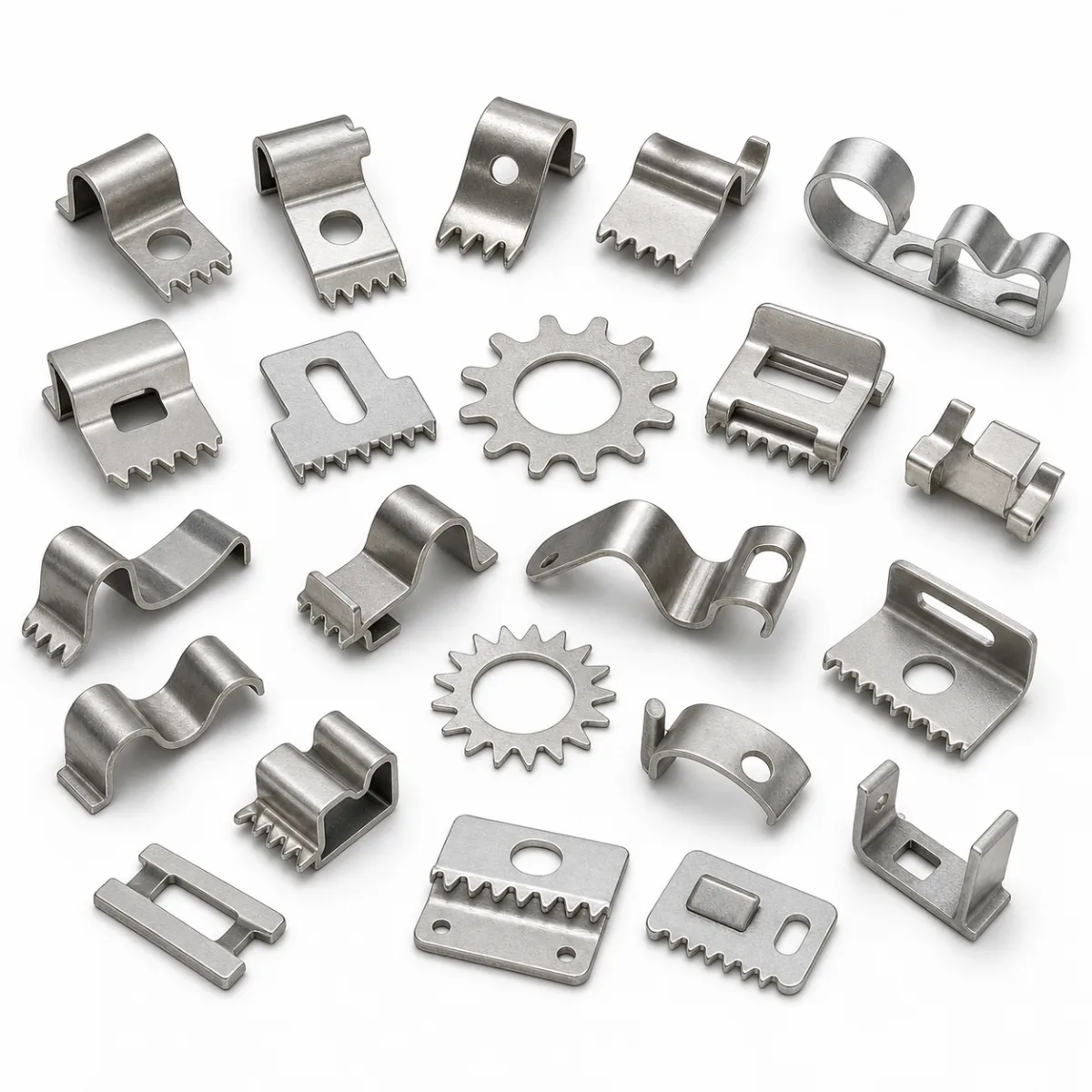 Solar Grounding Clips custom metal part made to drawings
