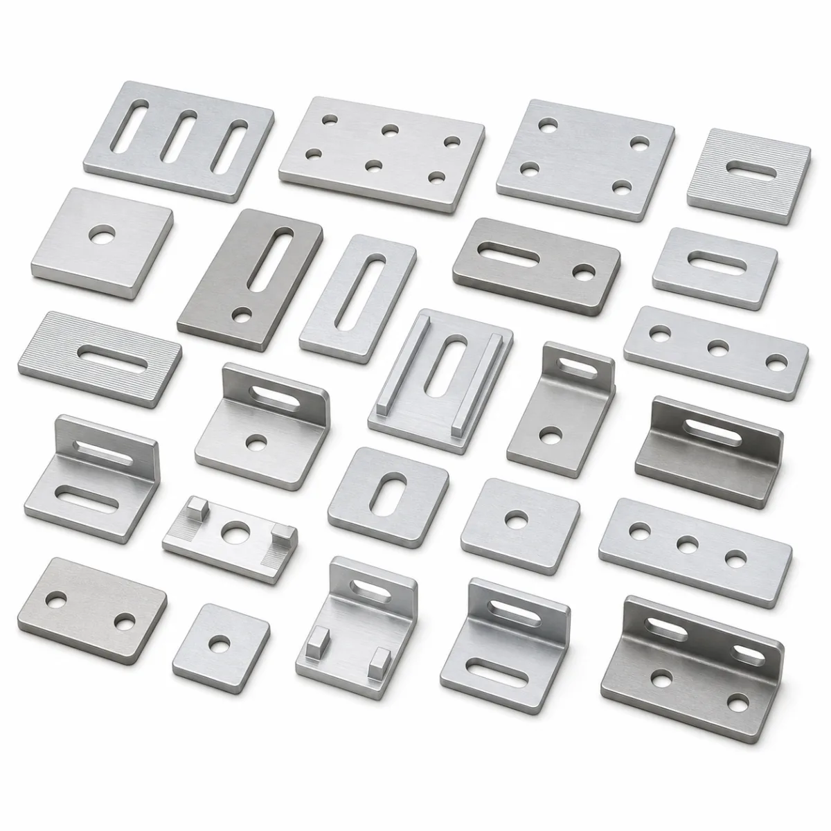Solar Panel Fixing Plates custom metal part made to drawings