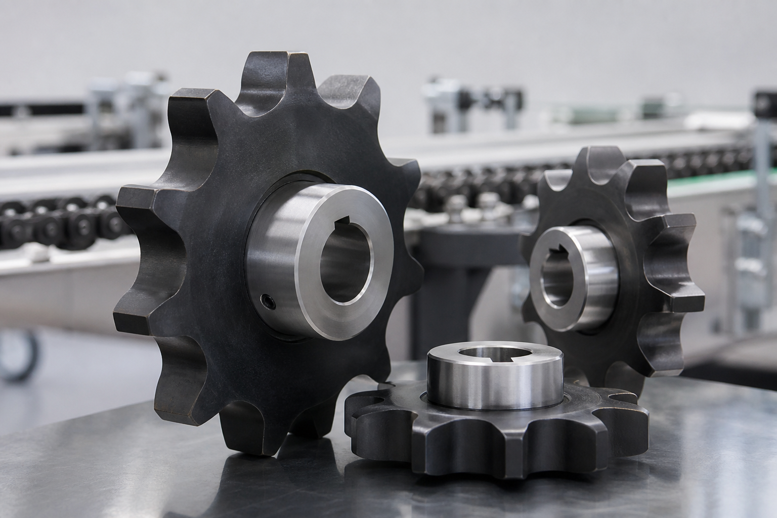 custom roller chain sprockets conveyor sprockets and large sprockets made to drawings